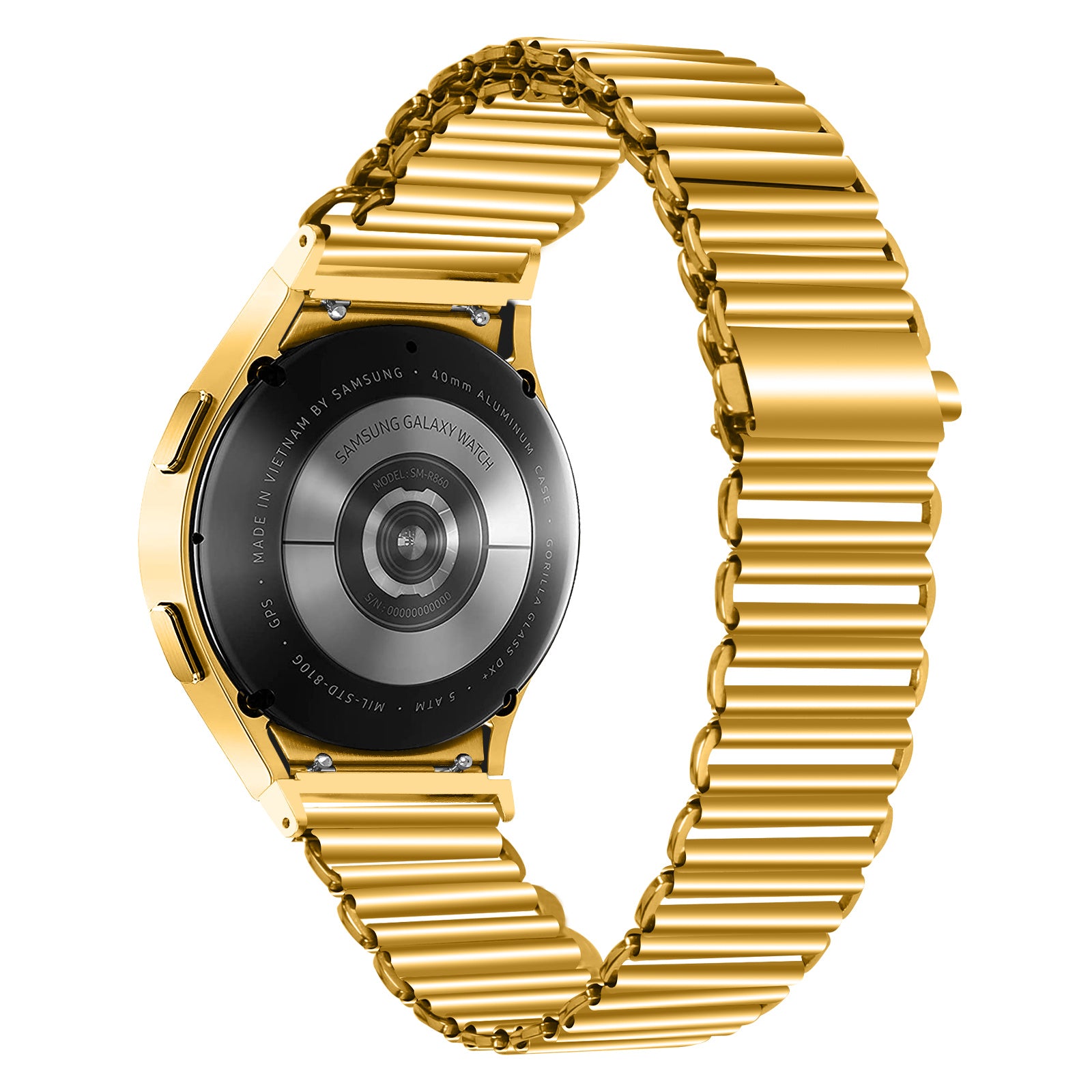 For Samsung Galaxy Watch4 Active 40mm 44mm Watch4 Classic 42mm 46mm Stainless Steel Watch Band Adjustable Wrist Strap with Connector For Samsung Galaxy Watch4 Active 40mm 44mm Watch4 Classic 42mm 46mm Stainless Steel Watch Band Adjustable Wrist Strap with Connector
